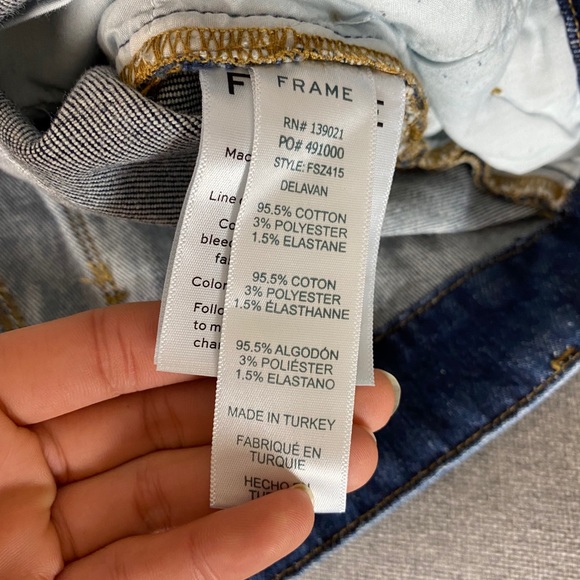 Frame flounce jeans FSZ415 Delavan - Dark Blue - Picture 7 of 7